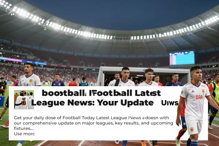 Football Today Latest League News: Your Daily Update